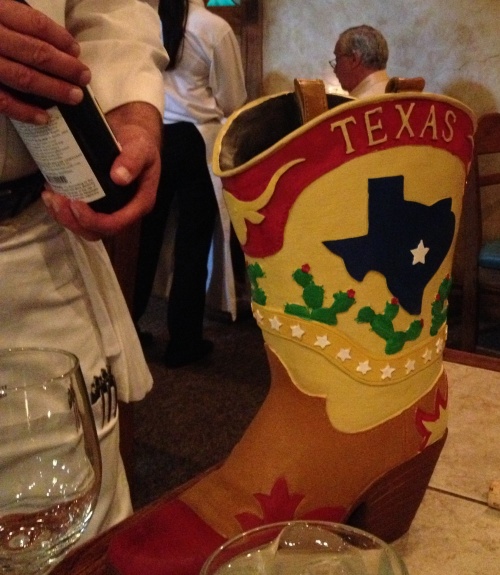 Texas-sized wine bucket!